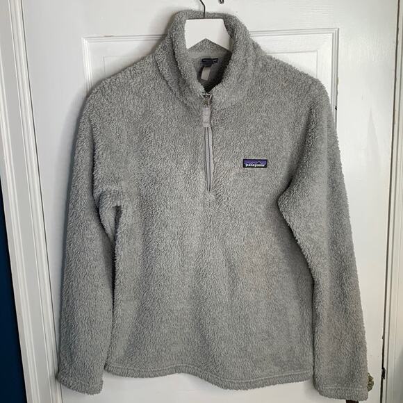 Patagonia Women's Salt Grey Los Gatos 1/4-Zip Fleece Pullover W-845 Sz M - Picture 2 of 11